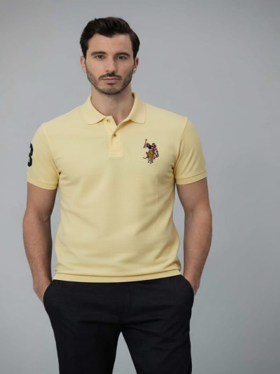 US POLO BEIGE YELLOW