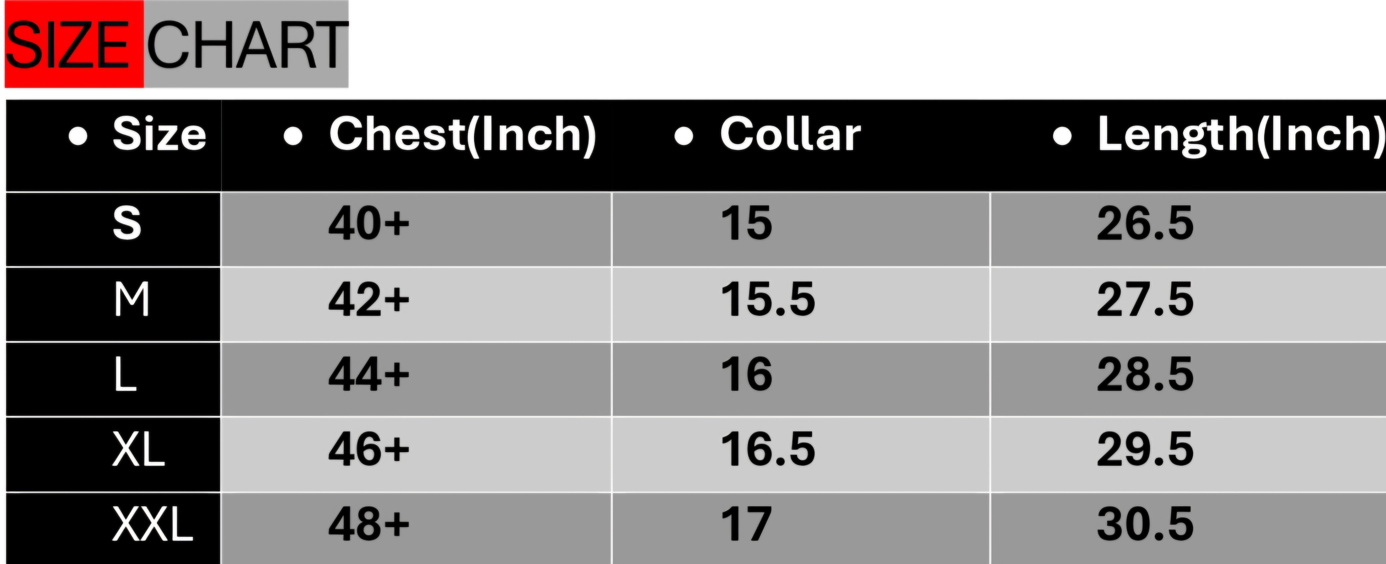 Size chart for Ralph Lauren Grey